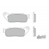 1035967 - 07HO13CC : Pastillas de freno traseras Brembo (ABS) Honda CB1000R