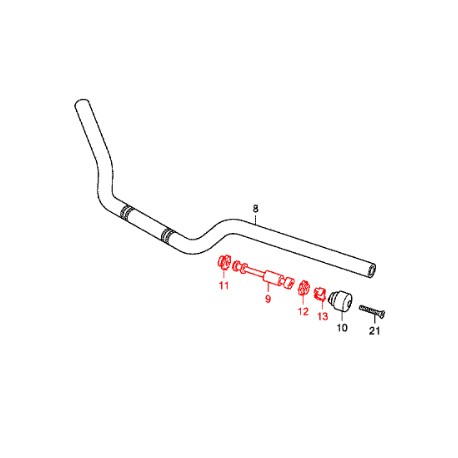 PACK-INTERIEUR-GUIDON : Guidon interne Honda CB1000R