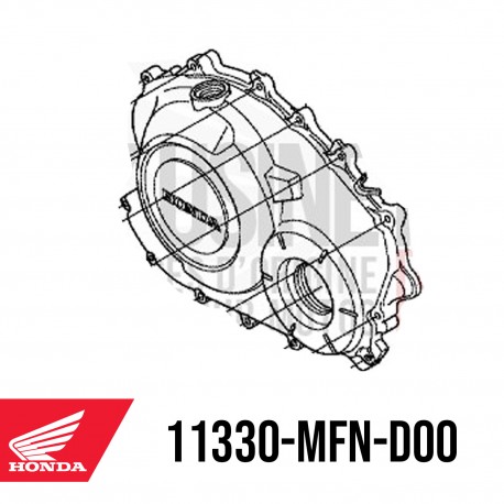 11330-MFN-D00 : Carter de moteur droit origine Honda CB1000R