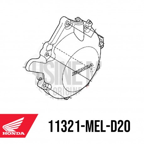 11321-MEL-D20 : Honda original left crankcase CB1000R
