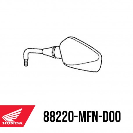 88220-MFN-D00 : Honda OEM left mirror CB1000R