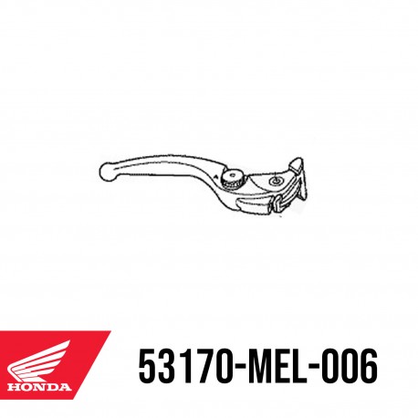 53170-MEL-006 : Leva del freno originale Honda CB1000R