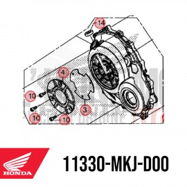 11330-MKJ-D00 : Honda original right crankcase NSC CB1000R