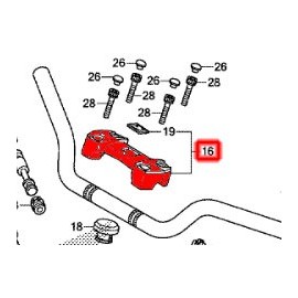 53130-MFN-D60 : Pontet de Guidon d'origine Honda CB1000R