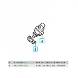 14520-MFN-D01 + 14525-MFA-D01 : Tendeur de chaîne de distribution CB1000R