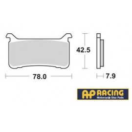 LMP547SFP : Pastillas de freno delanteras AP Racing ABS CB1000R