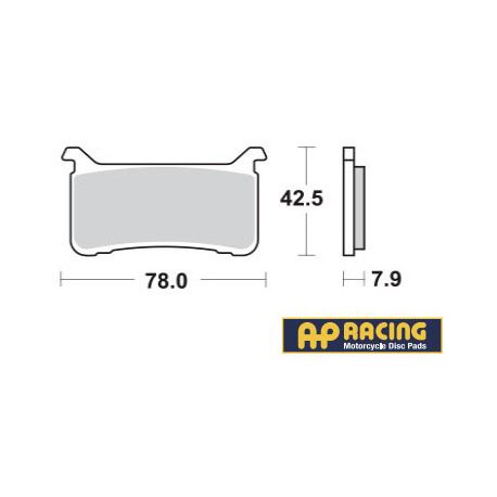 LMP547SFP : Plaquettes avant AP Racing ABS CB1000R